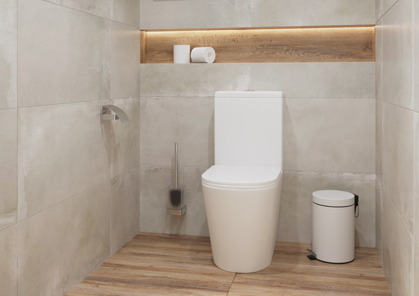 Изображение товара Унитаз напольный Lauter W76 P-TRAP 21122762 + гигиенический душ Glow 21LT0224GL (горизонтальный выпуск)