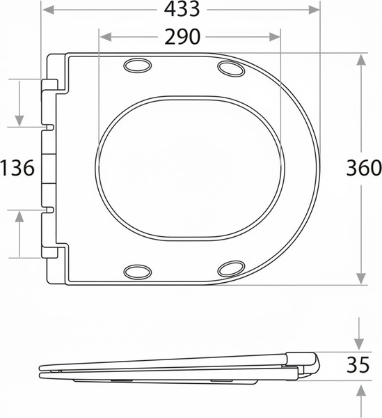 Изображение товара Унитаз напольный Lauter W76 P-TRAP 21122761 + гигиенический душ Mist 21TZ222MB (горизонтальный выпуск)