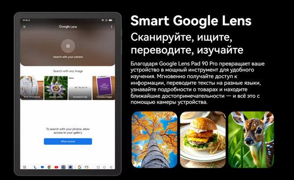 Изображение товара Планшет Oscal Pad 90 Pro 8GB/256GB LTE (серый)