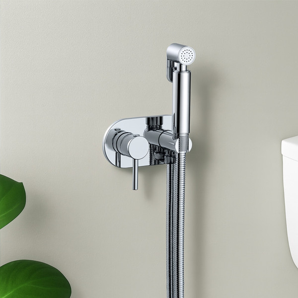 Изображение товара Унитаз напольный Lauter W224 2110224 + гигиенический душ Mist 21TZ221CH (горизонтальный выпуск)