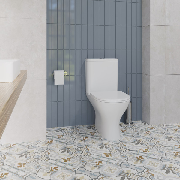 Изображение товара Унитаз напольный Lauter W224 2110224 + гигиенический душ Sano 21LT1294GL (горизонтальный выпуск)