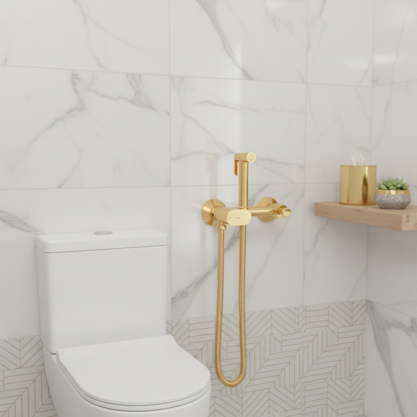 Изображение товара Унитаз напольный Lauter W224 2110224 + гигиенический душ Sano 21LT1294GL (горизонтальный выпуск)