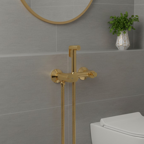 Изображение товара Унитаз напольный Lauter W224 2110224 + гигиенический душ Sano 21LT1294GL (горизонтальный выпуск)