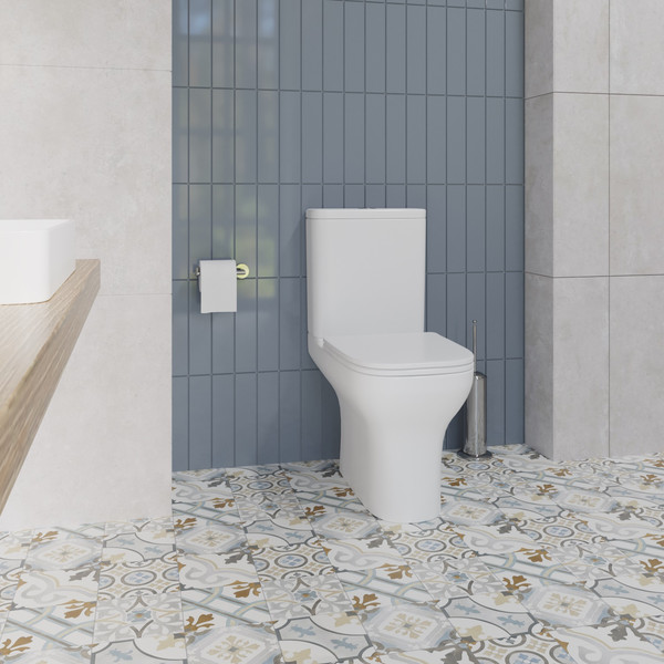 Изображение товара Унитаз напольный Lauter W236 2110236 + гигиенический душ Neo 21LT0471CH