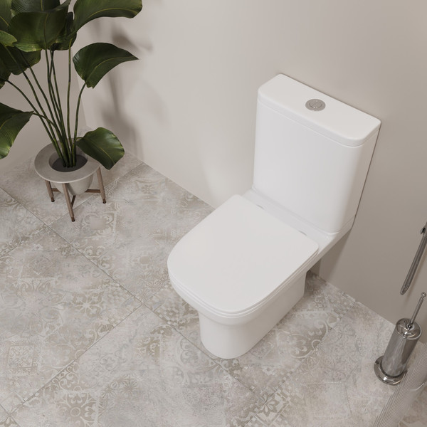 Изображение товара Унитаз напольный Lauter W236 2110236 + гигиенический душ Rinse 21GN4052BM