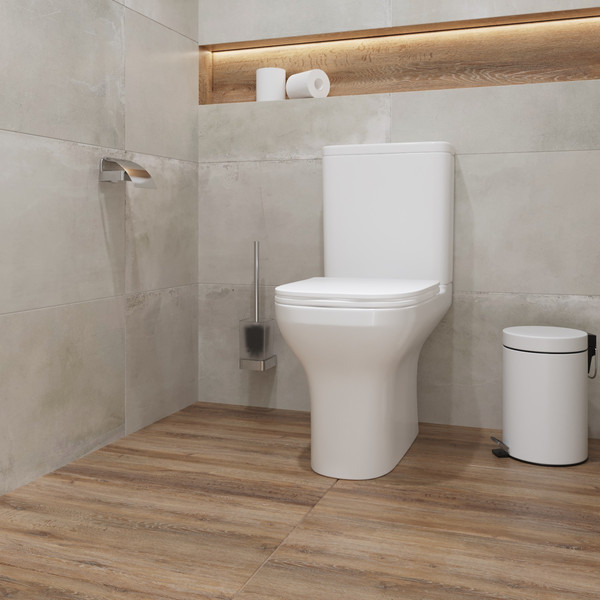 Изображение товара Унитаз напольный Lauter W236 2110236 + гигиенический душ Rinse 21GN4052BM