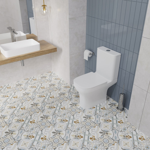 Изображение товара Унитаз напольный Lauter W236 2110236 + гигиенический душ Rinse 21GN4052BM