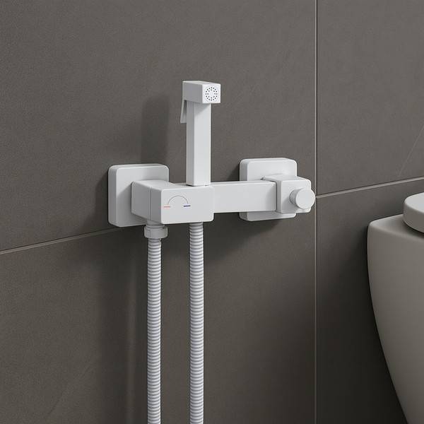 Изображение товара Унитаз напольный Lauter W236 2110236 + гигиенический душ Glow 21LT0223MW