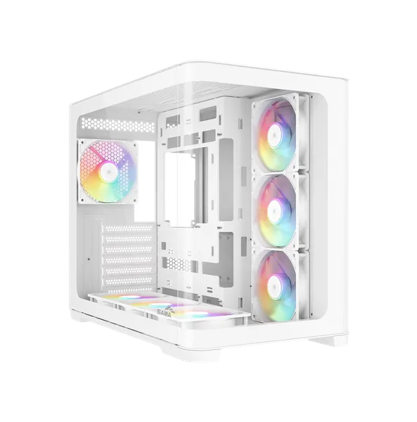 Изображение товара Корпус для компьютера SAMA V60 WH ATX без БП / V60-WHADA7X1-GL (белый)