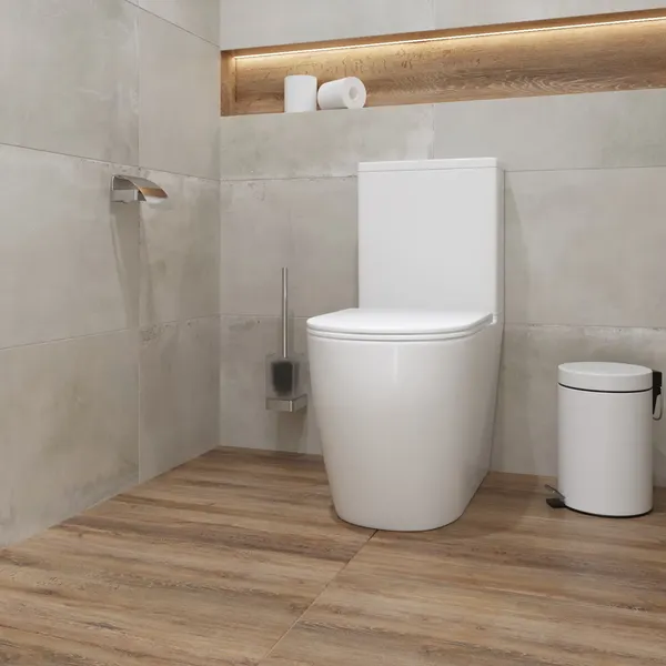 Изображение товара Унитаз напольный Lauter Rimless 21D2202 + гигиенический душ Rinse 21GN4051CH