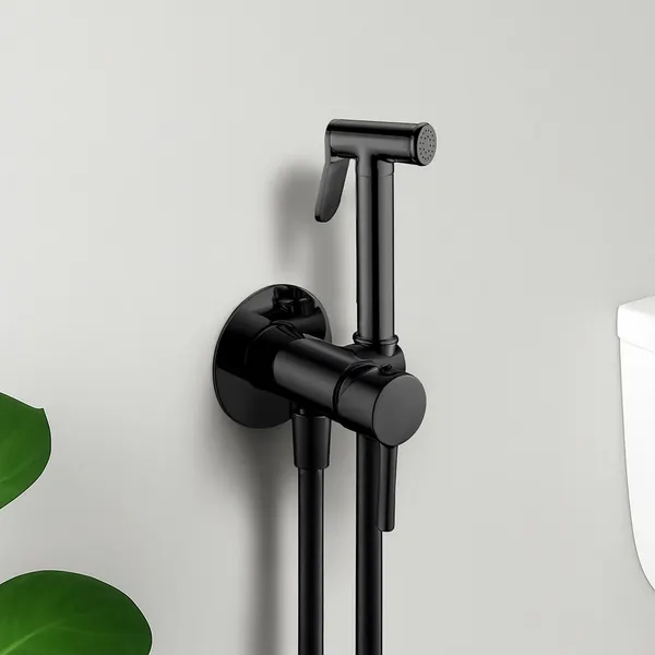 Изображение товара Унитаз напольный Lauter Rimless 21D2202 + гигиенический душ Tera 21GN9012BM