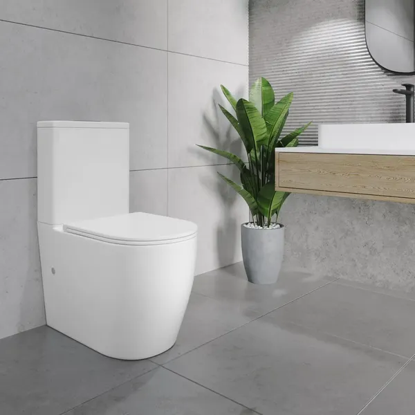 Изображение товара Унитаз напольный Lauter Rimless 21D2202 + гигиенический душ Tera 21GN9012BM