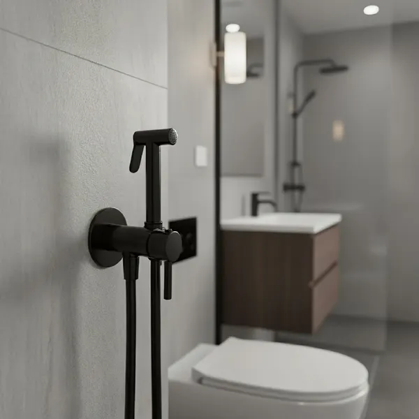 Изображение товара Унитаз напольный Lauter Rimless 21D2202 + гигиенический душ Tera 21GN9012BM