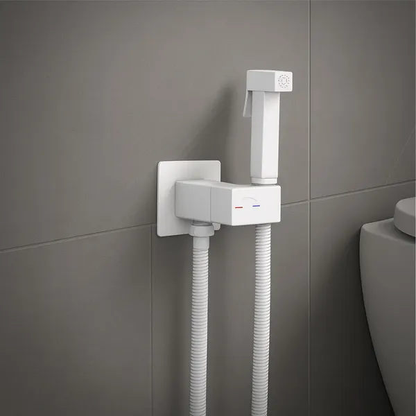 Изображение товара Унитаз напольный Lauter Rimless 21D2202 + гигиенический душ Rainix 21LT7713MW