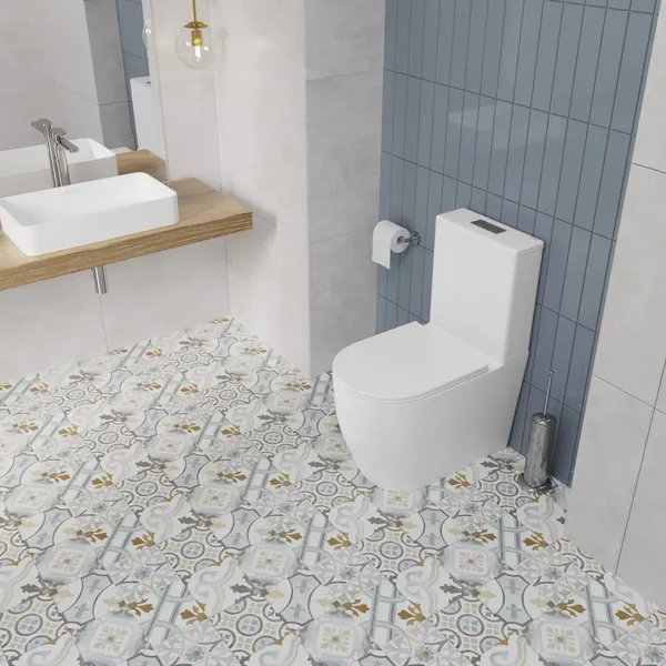 Изображение товара Унитаз напольный Lauter Rimless 21D2202 + гигиенический душ Rainix 21LT7713MW