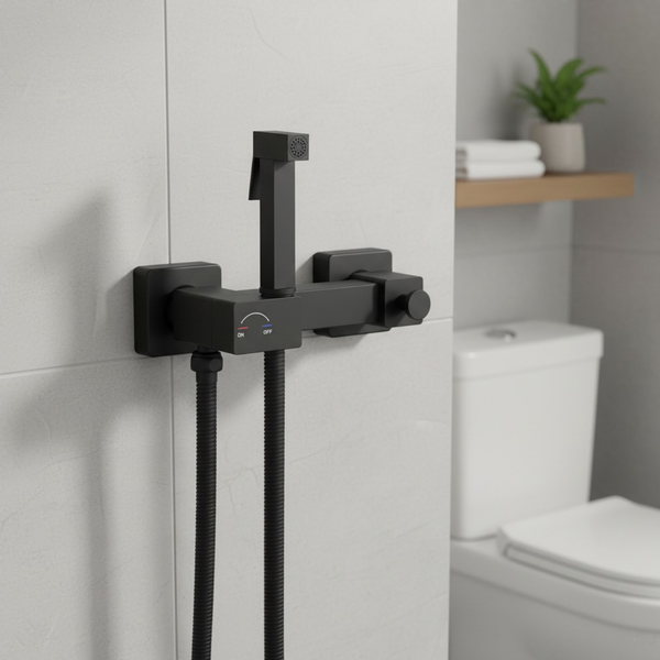 Изображение товара Унитаз напольный Lauter W09 S-TRAP 21900003 + гигиенический душ Glow 21LT0222BM (вертикальный выпуск)