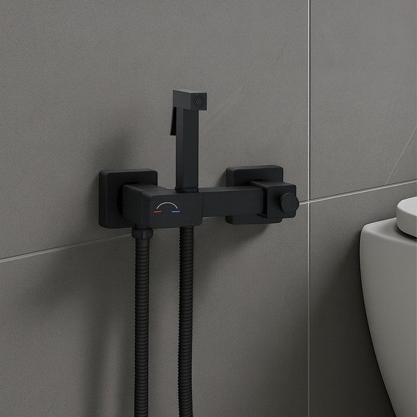 Изображение товара Унитаз напольный Lauter W09 S-TRAP 21900003 + гигиенический душ Glow 21LT0222BM (вертикальный выпуск)