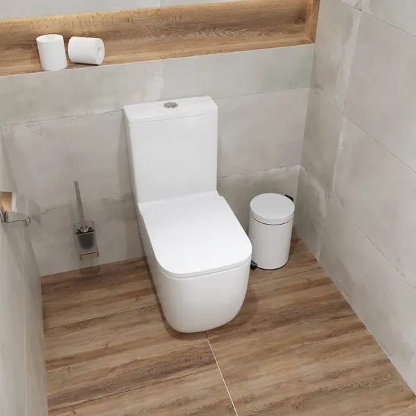 Изображение товара Унитаз напольный Lauter Rimless 21D2203 + гигиенический душ Glow 21LT0224GL