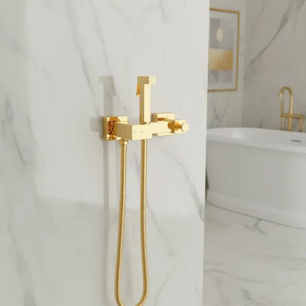 Изображение товара Унитаз напольный Lauter Rimless 21D2203 + гигиенический душ Glow 21LT0224GL