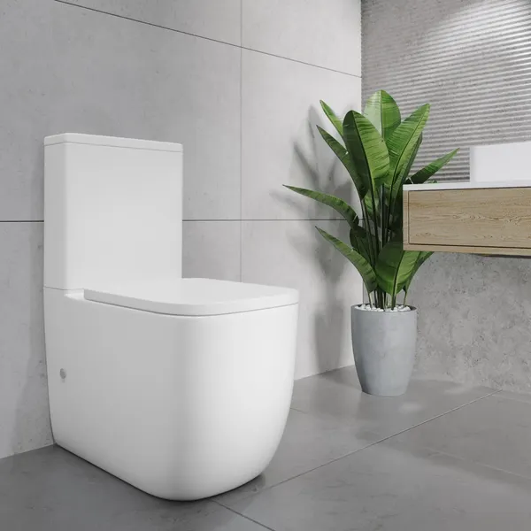 Изображение товара Унитаз напольный Lauter Rimless 21D2203 + гигиенический душ Sano 21LT1293MW