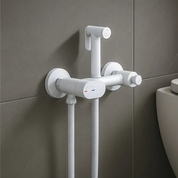 Изображение товара Унитаз напольный Lauter Rimless 21D2203 + гигиенический душ Sano 21LT1293MW