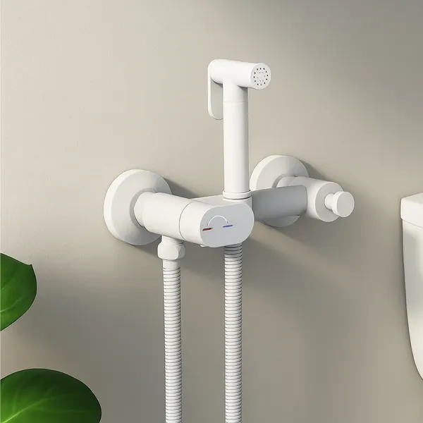 Изображение товара Унитаз напольный Lauter Rimless 21D2203 + гигиенический душ Sano 21LT1293MW