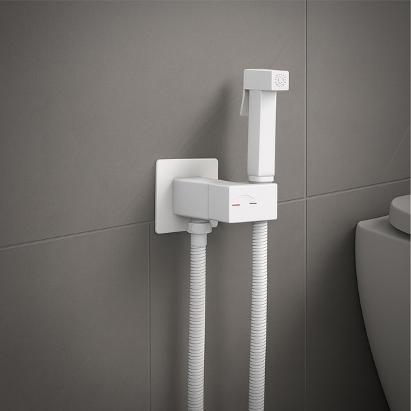 Изображение товара Унитаз напольный Lauter W09 S-TRAP 21900003 + гигиенический душ Rainix 21LT7713MW (вертикальный выпуск)