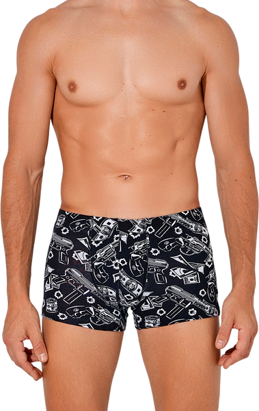 Изображение товара Трусы мужские Mark Formelle 411230 (р.106-116, пистолеты и деньги на черном)