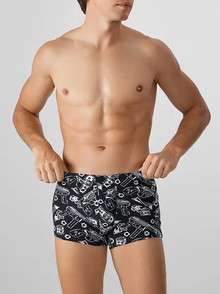 Изображение товара Трусы мужские Mark Formelle 411230 (р.106-116, пистолеты и деньги на черном)