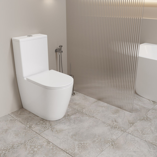 Изображение товара Унитаз напольный Lauter Vortex 2110022VF + гигиенический душ Sano 21LT1294GL