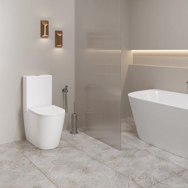 Изображение товара Унитаз напольный Lauter Vortex 2110022VF + гигиенический душ Sano 21LT1294GL