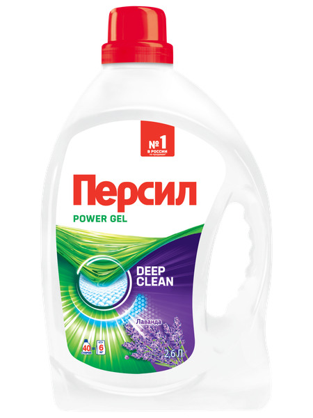 Изображение товара Гель для стирки Персил Power Gel Лаванда (2.6л)