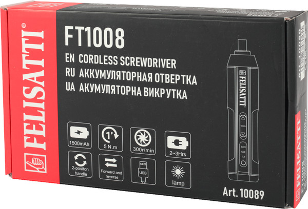 Изображение товара Электроотвертка Felisatti FT10089