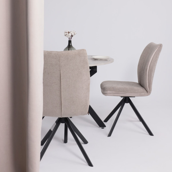 Изображение товара Стул Мамадома Smart-R 360 (g05 Grey Beige шенилл Lux d07 Pearl Grey\черный)