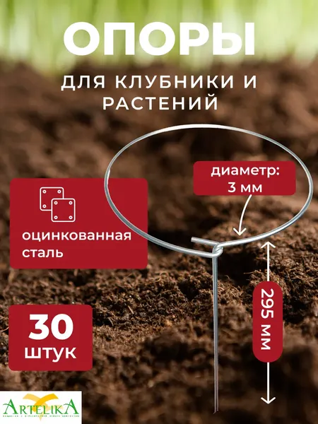 Изображение товара Набор опор для растений ARTELIKA Для клубники и растений