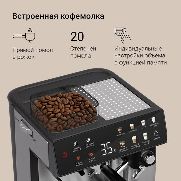 Изображение товара Кофемашина Redmond CM738 (черный)
