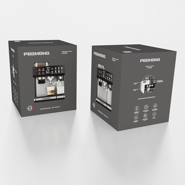 Изображение товара Кофемашина Redmond CM738 (черный)