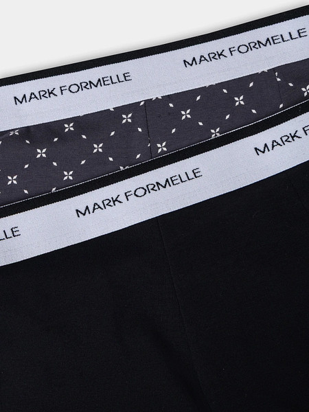 Изображение товара Комплект мужских трусов Mark Formelle 411228-2 (р.86-96, узор сетка на темно-сером/черный)