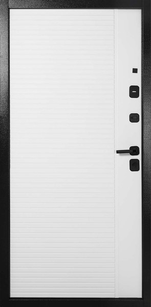 Изображение товара Входная дверь Форпост Топ-2 86x205 (правая, серый графит/белый)