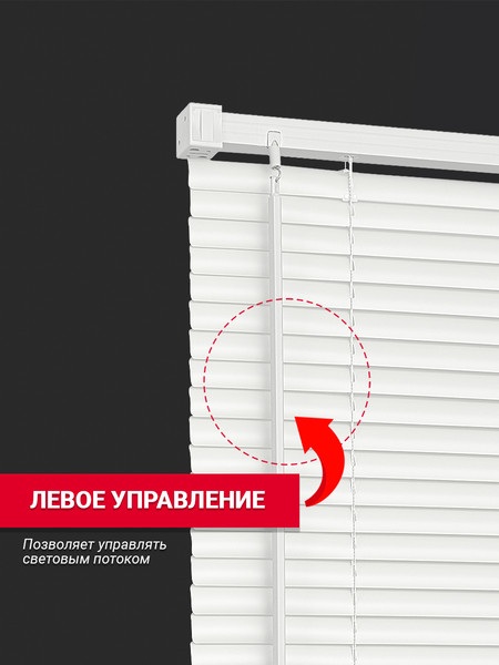 Изображение товара Жалюзи горизонтальные Delfa Bliss NO.RF-M-009 (100x160, белый)