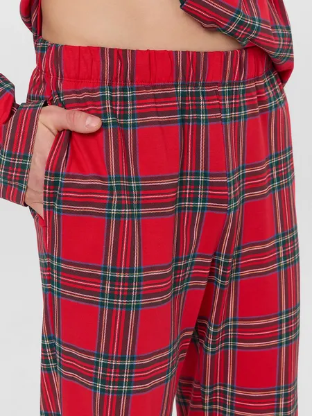 Изображение товара Комплект домашней одежды Mark Formelle 591041 (р.88-78-170/176, клетка на красном)