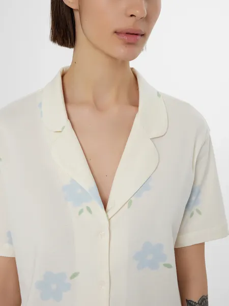 Изображение товара Пижама Mark Formelle 592553 (р.164/170-88-94, цветы на молочном-1)