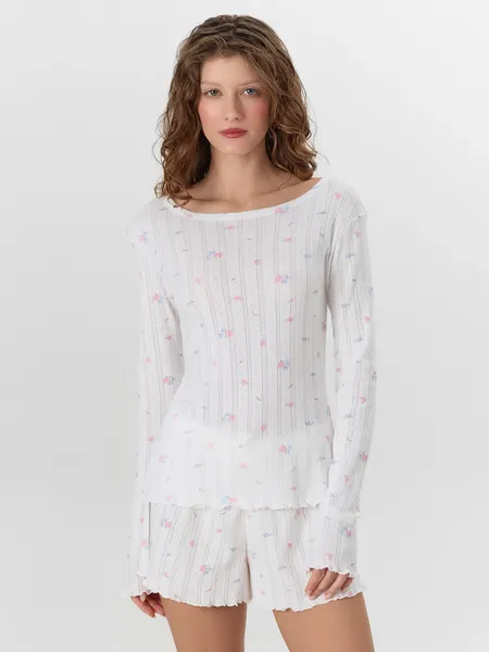 Изображение товара Пижама Mark Formelle 592614 (р.164/170-92-98, розы на белом)