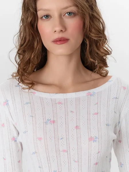 Изображение товара Пижама Mark Formelle 592614 (р.164/170-92-98, розы на белом)