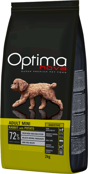 Изображение товара Сухой корм для собак Optimanova Grain Free Adult Mini Rabbit (2кг)