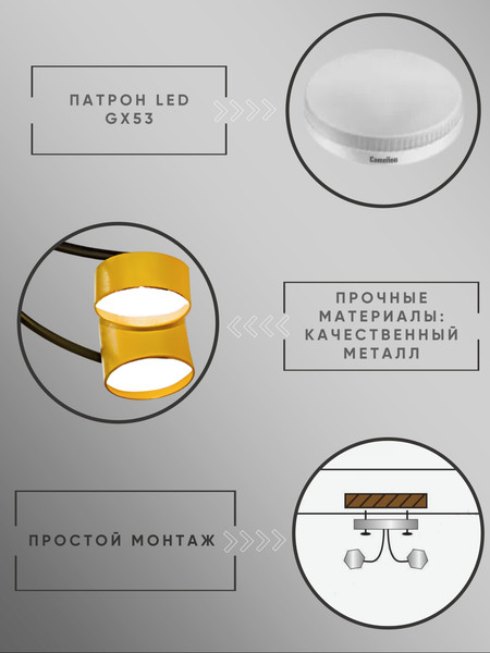 Изображение товара Люстра Aitin-Pro F60134/8 (черный/золото)