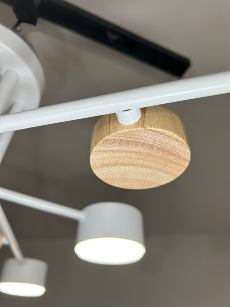 Изображение товара Люстра Aitin-Pro X1006/6 (белый/дерево)