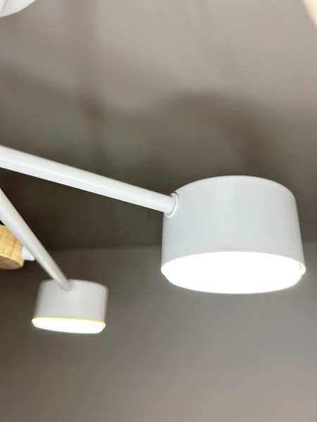 Изображение товара Люстра Aitin-Pro X1006/6 (белый/дерево)