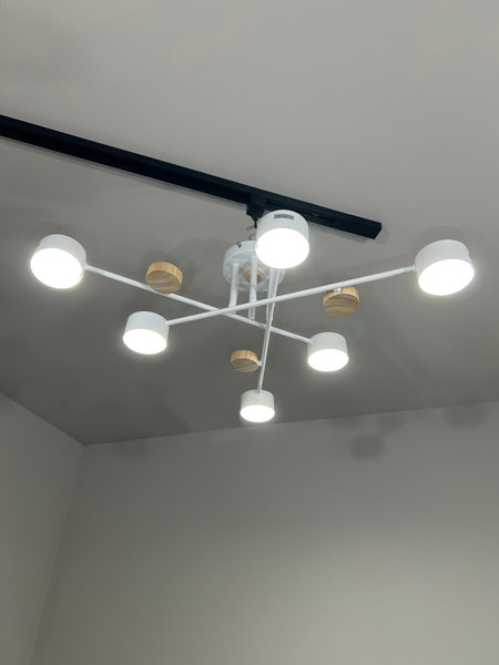 Изображение товара Люстра Aitin-Pro X1006/6 (белый/дерево)