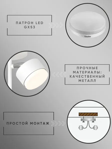 Изображение товара Потолочный светильник Aitin-Pro X3724/2 (белый/хром)